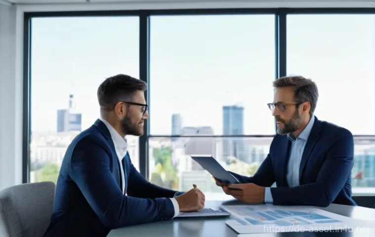 자산관리사와 부동산 전문가의 차이 - **Prompt for a Real Estate Expert:**
    "A confident male real estate expert in his 50s, wearing a ...